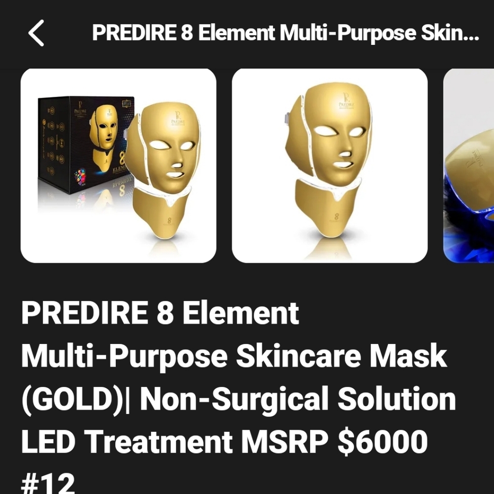 Predire Gold Skincare Mask $6,000 Retail. Asking Only $350